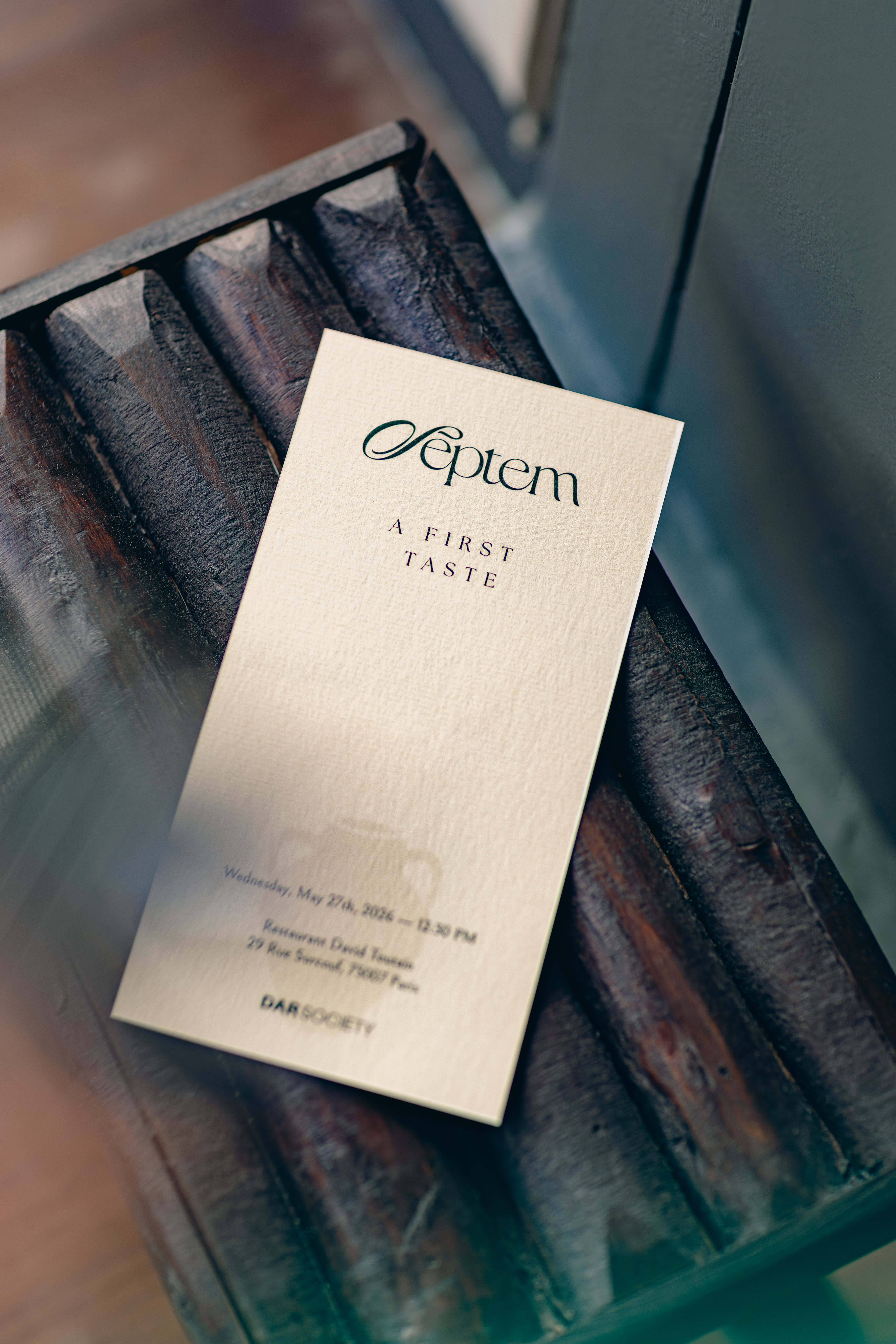 Septem — A First Taste, invitation card